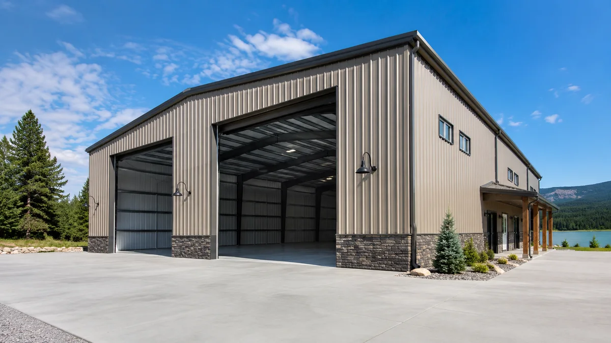 RV and boat storage metal building example
