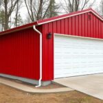Residential metal garage building guide image