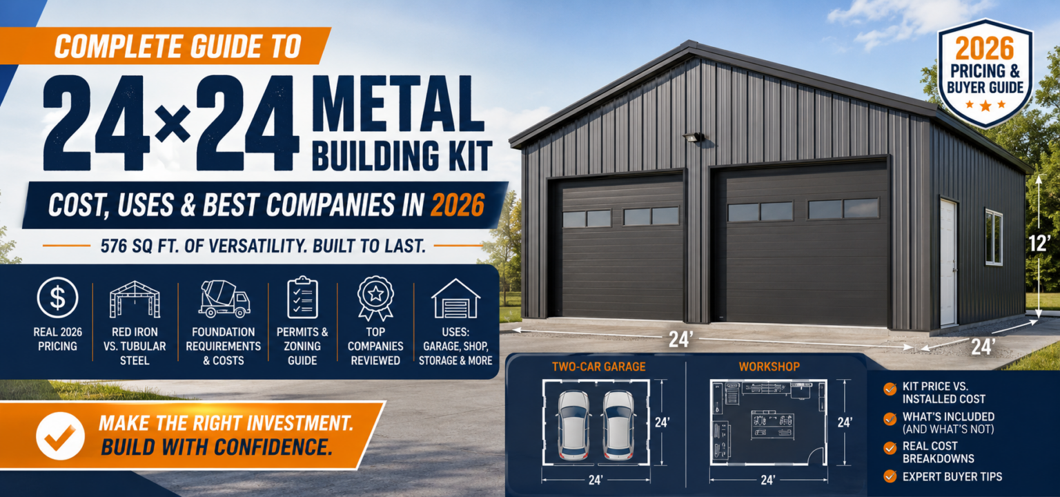 24×24 Metal Building Kit