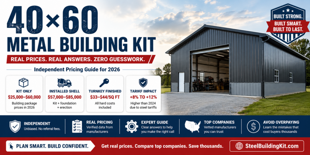 40x60 Metal Building Kit: Complete Cost & Buyer's Guide for 2026 5 40×60 Metal Building Kit