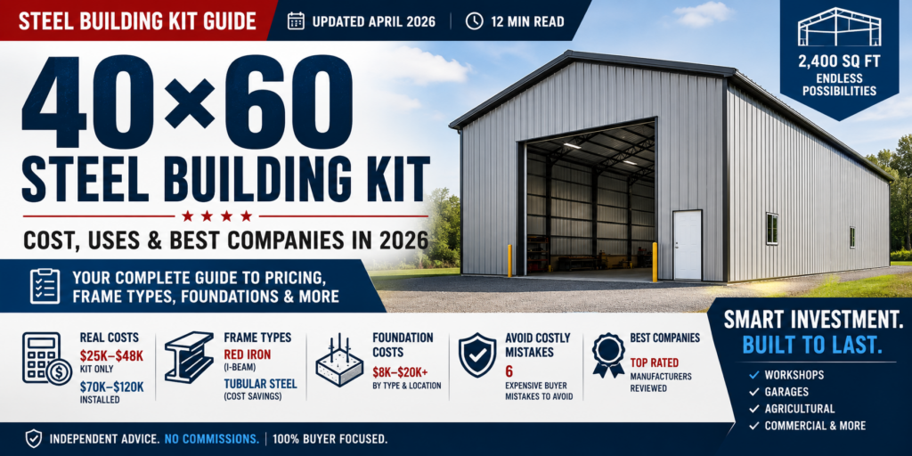 40x60 Steel Building Kit: Cost, Uses and Best Companies in 2026 9 40×60 Steel Building Kit