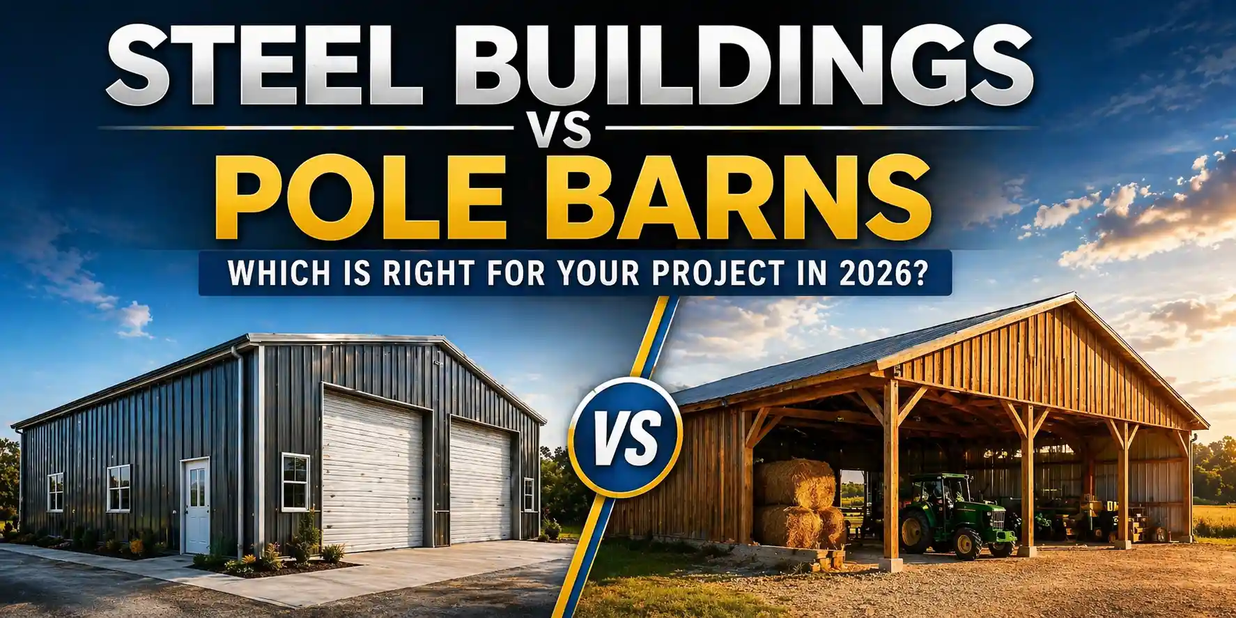 steel buildings vs pole barns