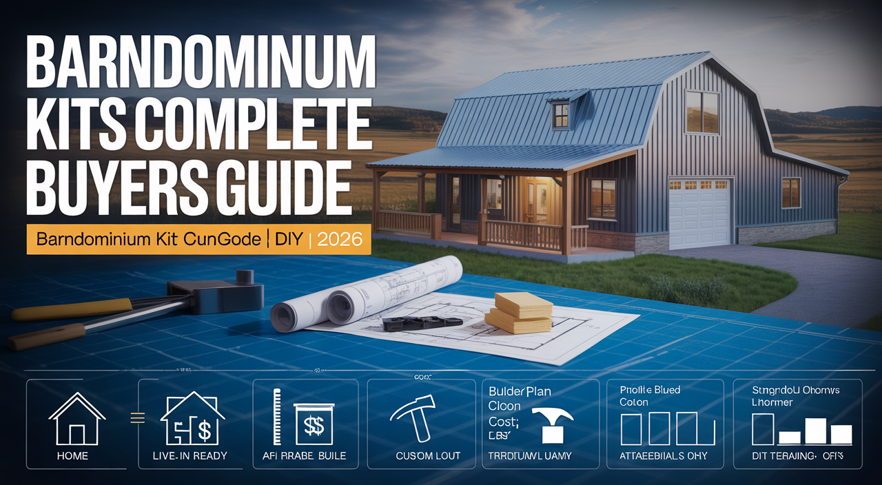 Barndominium kits complete buyer guide infographic - SteelBuildingKit.com independent buyer guide