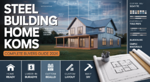 steel building home kits infographic — SteelBuildingKit.com independent buyer's guide