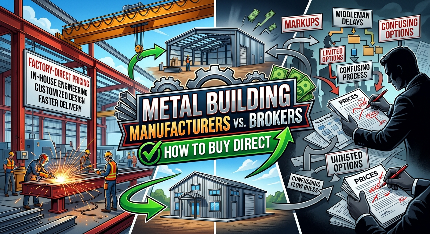 Metal Building Manufacturers vs Brokers How to Buy Direct