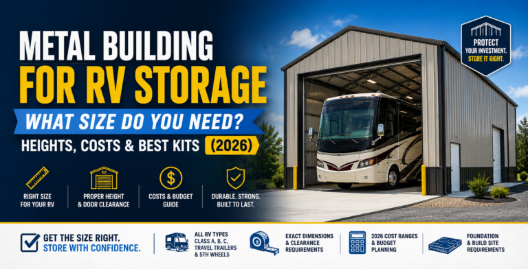 Metal Building for RV Storage What Size Do You Need Heights, Costs and Best Kits (2026)