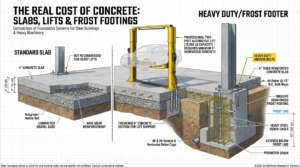 how much does a concrete foundation cost for a steel building or metal building kit