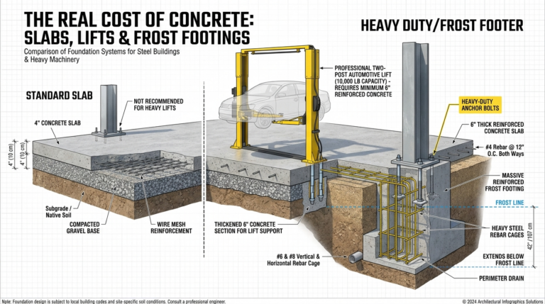Steel Building Kit Companies 23 how much does a concrete foundation cost for a steel building or metal building kit